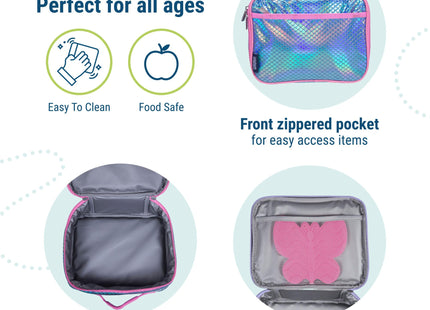 Wildkin Kids Insulated Lunch Box, Mermaid Scales