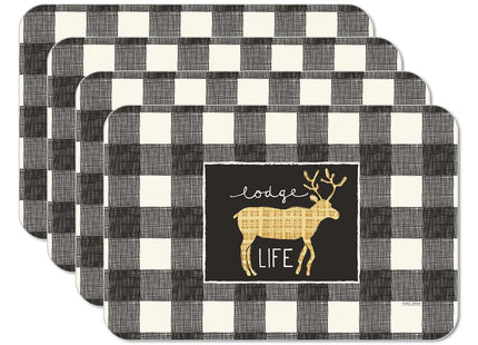 CounterArt Lodge Life Reversible Easy Care Placemat 4 Pack