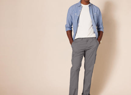 Amazon Essentials Men's Straight-Fit Cargo Pant Pants, -dark grey, 32W x 30L