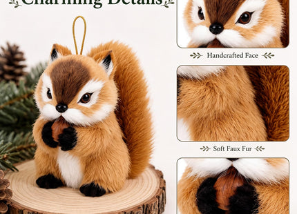 Skylety 20 Pcs Woodland Animal Plush Hanging Ornaments, Xmas Woodland