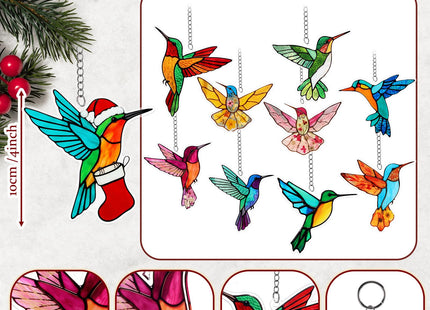 BrightRow 10 Pcs Hummingbird Gifts for Women Hummingbird Hanging Ornaments