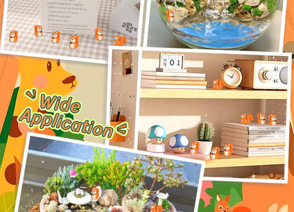 PCTCSHQ 116 Pcs Mini Squirrel Figurines Tiny Resin Squirrel