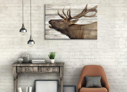 ARTISTIC PATH Farmhouse Deer Pictures Canvas Wall Art, 36x24 Inch