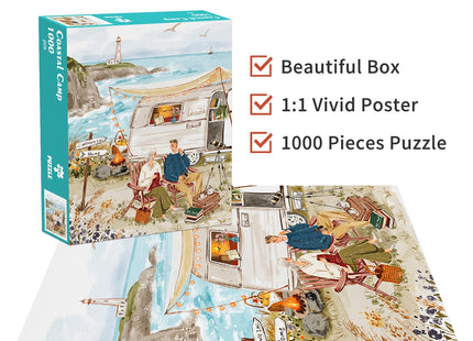 Coastal Camp Jigsaw Puzzles 1000 Pieces for Adults