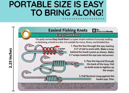 ReferenceReady Easiest Fishing Knots Pocket Guide for Beginners