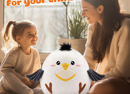 Houwsbaby 12'' Seagull Soft Plush Pillow Seagull Stuffed Animal Plush Toy for Kids Boys Girls