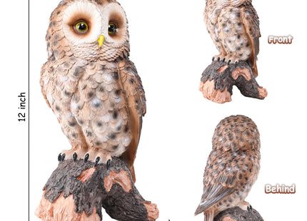 Owl Statue Outdoor, Resin Owl Garden Statues Owls Figurines Yard Decoration