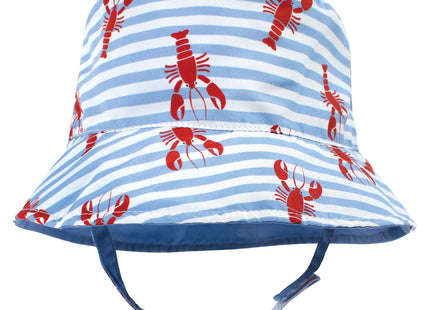 Hudson Baby Unisex Baby Sun Protection Hat, Anchor Lobster, 12-24 Months
