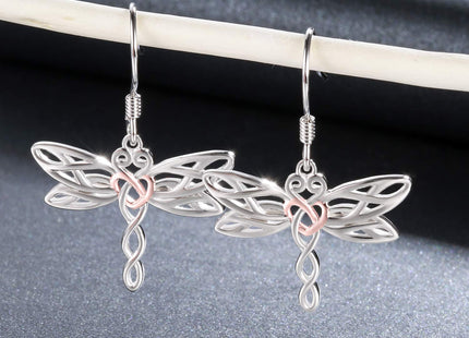 Sterling Silver Dragonfly Earrings for Women