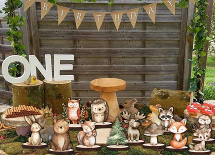 Woodland Baby Shower Decorations 12Pcs Woodland Centerpieces for Table Decorations