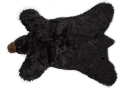 Carstens Plush Black Bear Kids Animal Rug Large