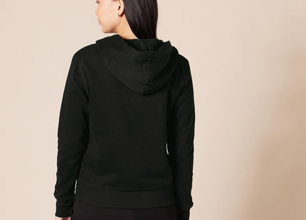 Amazon Essentials Women's Sherpa-Lined Fleece Full-Zip Hooded Jacket with Drawstring (Available in Plus Size), Black, X-Large
