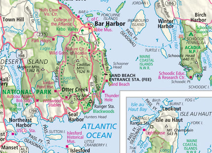 Rand McNally Easy to Fold: Maine State Laminated Map