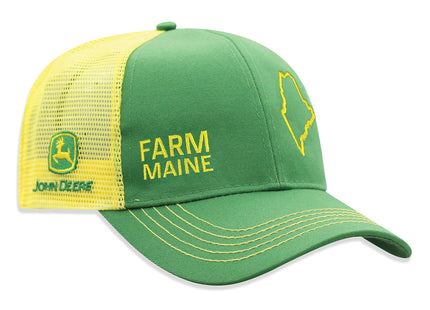 John Deere Farm State Pride Cap-Green and Yellow-Maine