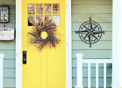Resama Black Metal Decorative Nautical Compass Wall Décor