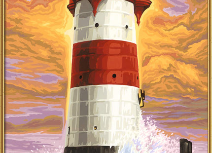 Schipper 609220399 "Lighthouse Roter Sand Paint By Numbers Board
