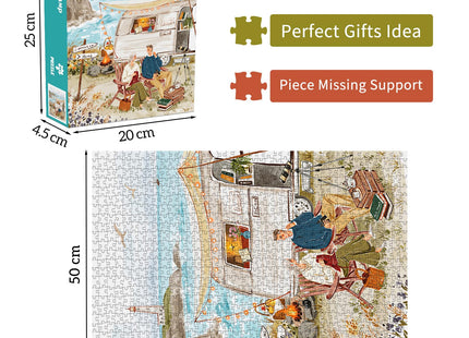 Coastal Camp Jigsaw Puzzles 1000 Pieces for Adults
