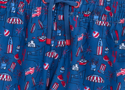 vineyard vines Boys Printed Chappy Swimsuit Trunks, Lobster Reef, Small