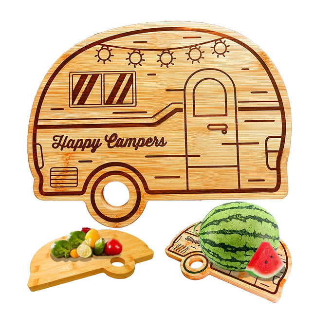 Haigoo Large Camping Cutting Board, Wood Cutting Board For Kitchen Outdoor