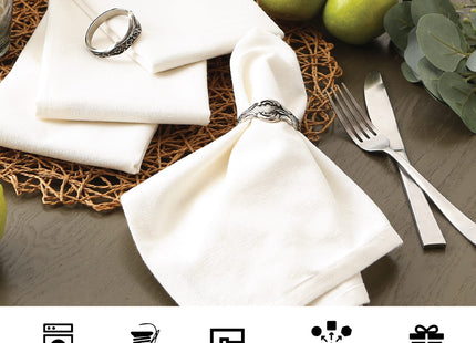 DII Thanksgiving & Fall Table Decoration Autumn Farmhouse Plaid, Napkin Set, 20x20, Pumpkin Spice Plaid, 6 Count