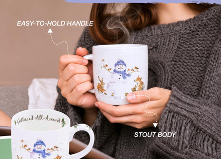 Portmeirion Wrendale Designs"Gathered All Around" Snowman 0.3L Christmas Mug
