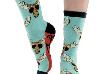 Lazy One Men and Women's Funny Socks, Gag Gifts For Men (Don't Moose)