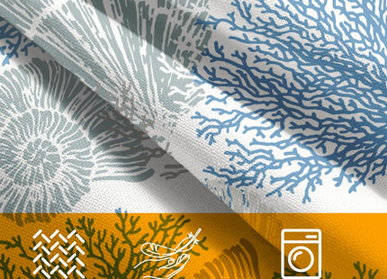 aportt Coastal Starfish Seashell Coral Pillow Covers 16x16 Inch Set of 2 Summer Nautical Beach Decorative Pillow Cases Sea Ocean Cotton Linen Cushion Case Farmhouse Home Decor for Sofa Couch Bedroom