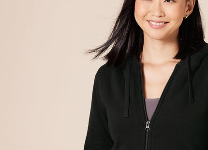 Amazon Essentials Women's Sherpa-Lined Fleece Full-Zip Hooded Jacket with Drawstring (Available in Plus Size), Black, X-Large