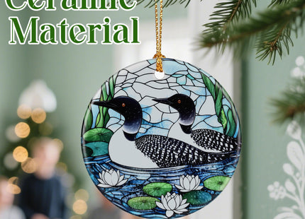 Loon Birds Ornament – Christmas Ornament, Christmas Tree Decor, & Perfect Holiday Decor | Bird Lover Gift, Gifts for Women and Friend