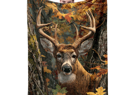Fleece Throw Blanket Soft Cozy Warm Bed Blanket Decorative Blankets for Home Decor Deer,50x60