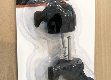 Deleon Collections Whimsical Black Bear Drawer Pulls Cabinet Knobs 2pc Set