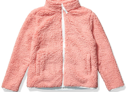 Amazon Essentials Toddler Girls' Sherpa Fleece Full-Zip Jacket, Fleece Lined, Mauve, 3T