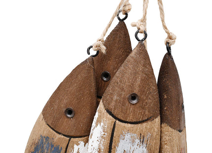 Rustic Wood Fish Home Decor Hanging Nautical Wall Decor