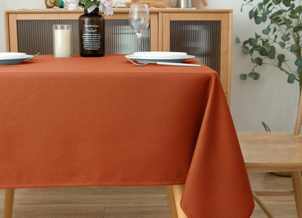 Fall Square Tablecloth 54x54"-Rust Thanksgiving Autumn Fabric Table Cloths