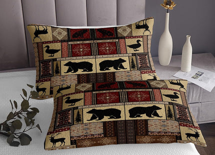 Feelyou Cabin Bear Sheet Set Kids Twin