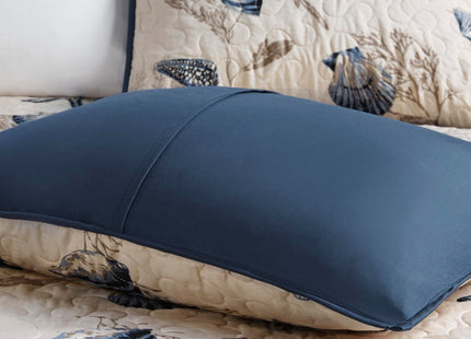 Madison Park Cottage Coastal Starfish Blue King Bedspread Set, 6pc
