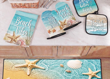 Culudea 10 Pack Kitchen Decor and Accessories Set, Beach Coastal