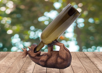 Wowser Rustic Moose Wine Bottle Holder - Wine Accessories & Kitchen Organizer