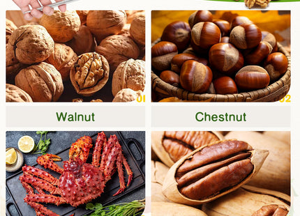 18pcs Nut Crackers for All Nuts, Nut Cracker Tool for Walnuts and Crab Leg