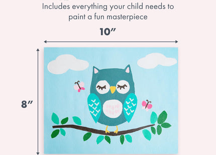 Pink Picasso Kits Olivia Owl Kids Paint by Numbers Kit, 8x10 Owl Art