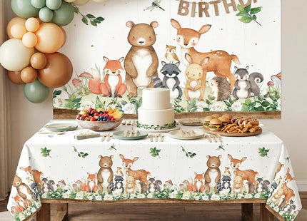 Woodland Baby Shower Decorations 3 Pack Woodland Tablecloth 54 X 108 Inch
