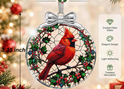 Cardinal Christmas Ornament 2026 Glass Memorial Gifts
