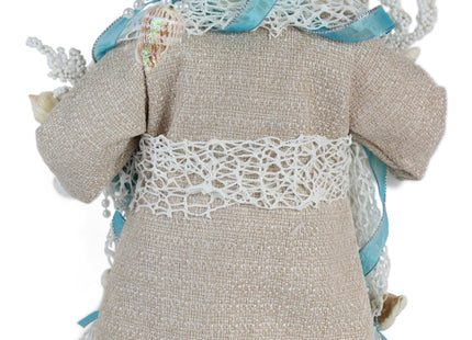 Windy Hill 16" Coastal Charm Aquamarine Santa 168240