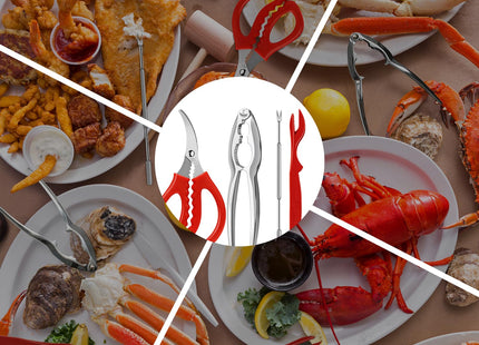 Crab Crackers and Tools Set, Seafood Boil Party Supplies, 10PCS