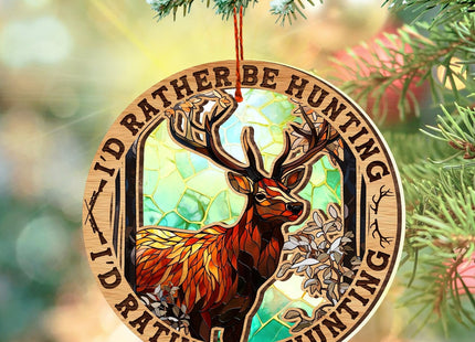 Deer Christmas Ornament - Hunting Decor for Home - Gifts for Men, Boys, Hunters