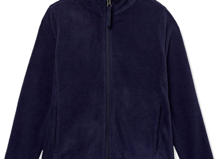 Amazon Essentials Boys' Polar Fleece Full-Zip Mock Jackets, Night Navy, Medium