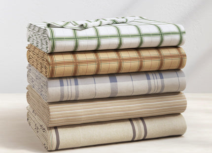 Great Bay Home 4 Piece 100% Turkish Cotton Queen Winter Lodge Flannel Sheet Set | Cotton Printed Bedding Sheets & Pillowcases | Double-Brushed Flannel Bed Sheets (Full, Snow)