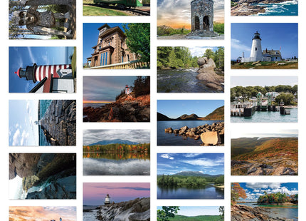 Dear Mapper Vintage United States Maine Landscape Postcards Pack 20pc/Set