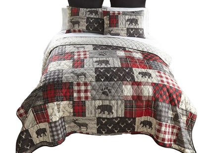 Donna Sharp Twin Bedding Set - 2 Piece - Timber Lodge Quilt Set, 68" x 90"