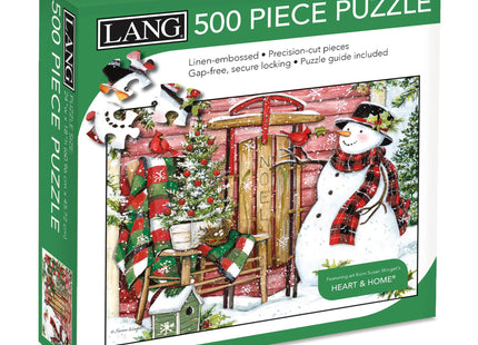 Lang Cardinal Birdhouse Puzzle - 500 PC (5039174), Multicolor